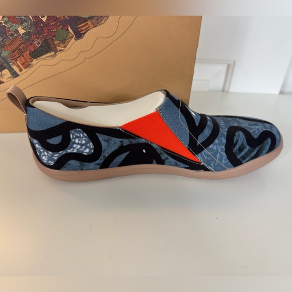 Men’s Size 11.5 UIN Slip On Shoes Canvas Comfortable Loafers "Charming Kiss"‎ - Picture 4 of 11